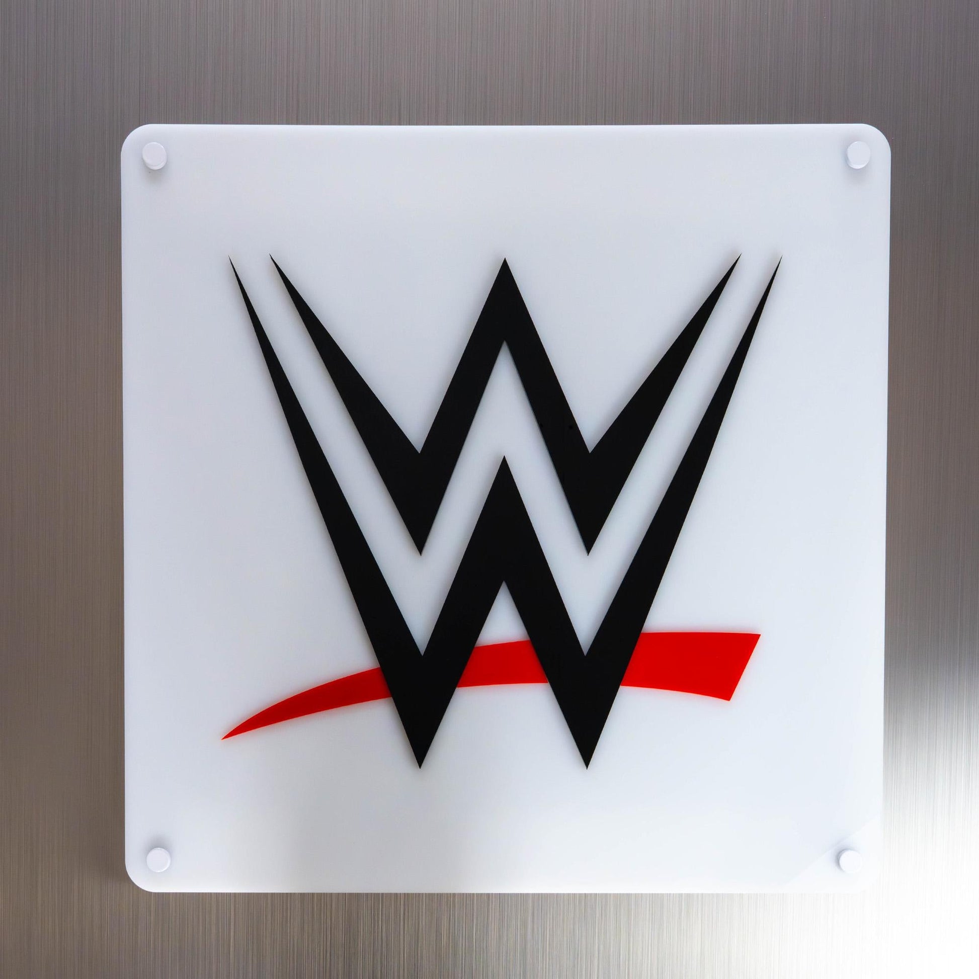 WWE Logo Sign | Luxury | Gift | Room Decor | Man cave Sign | Garage Sign | 3D Wall Decor | Wall Hangings | Sports & Car Enthusiasts