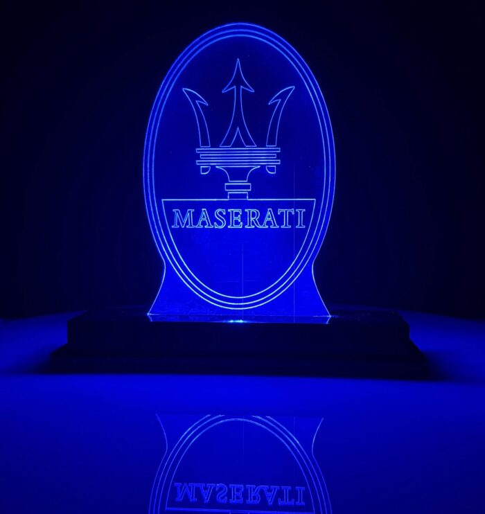 Maserati Led Lit | Luxury | Gift | Room Decor | Man cave | Garage | Sports & Car Enthusiasts