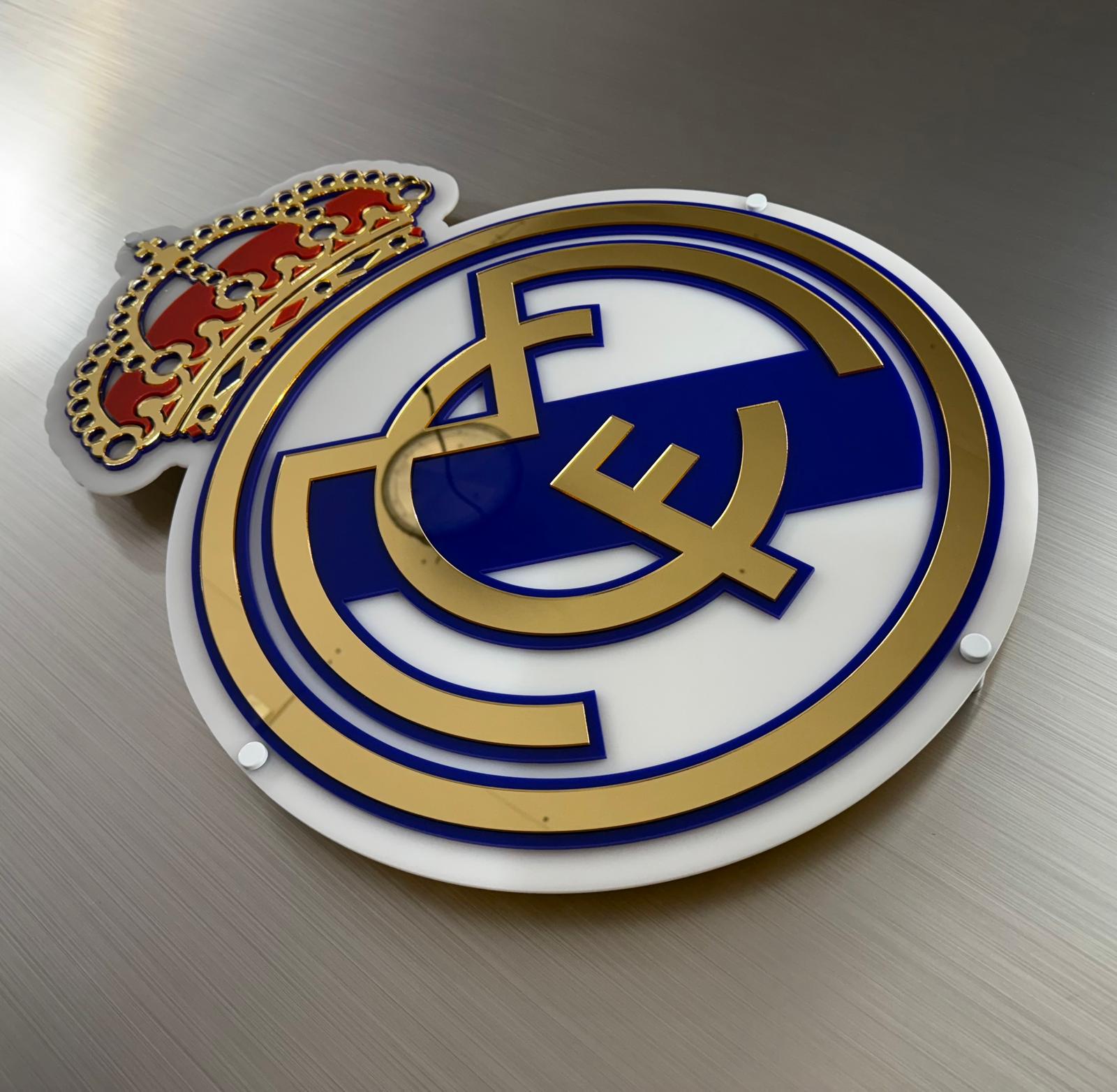 Real Madrid Logo Sign | Luxury | Gift | Room Decor | Man cave Sign | Garage Sign | 3D Wall Decor | Wall Hangings | Sports & Car Enthusiasts - Image 5