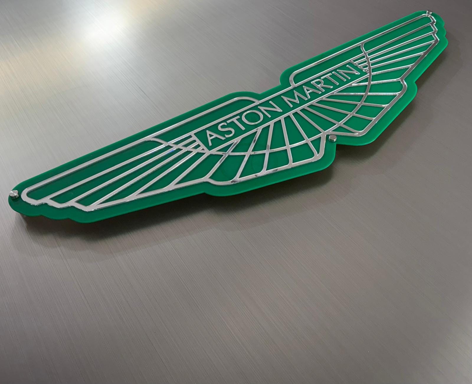 Aston Martin Logo Sign | Luxury | Gift | Room Decor | Man cave Sign | Garage Sign | 3D Wall Decor | Wall Hangings | Sports & Car Enthusiasts - Image 3