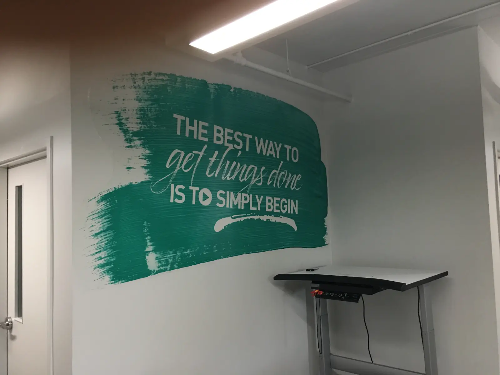 sponsorship and funding recognition wall mural in a professional healthcare or community services environment. The graphic includes logos from Ontario Health, Dufferin County, Trillium Foundation, United Way, and Service Canada, applied on a green background using 3M vinyl. This type of wall mural enhances transparency and community trust in lobbies or reception areas. Motivational Wall Graphic Sponsorship recognition wall graphic featuring government and nonprofit logos printed and installed using 3M vinyl by Innovative Sign Solution in a healthcare or community office, serving Toronto, Mississauga, Brampton, Vaughan, Markham, Richmond Hill, Hamilton, Burlington, Oakville, Milton, Guelph, Kitchener, Waterloo, Cambridge, London, Windsor, Niagara Falls, St. Catharines, Barrie, Oshawa, Whitby, Ajax, Pickering, Alliston, Everett, and all cities across Southern Ontario